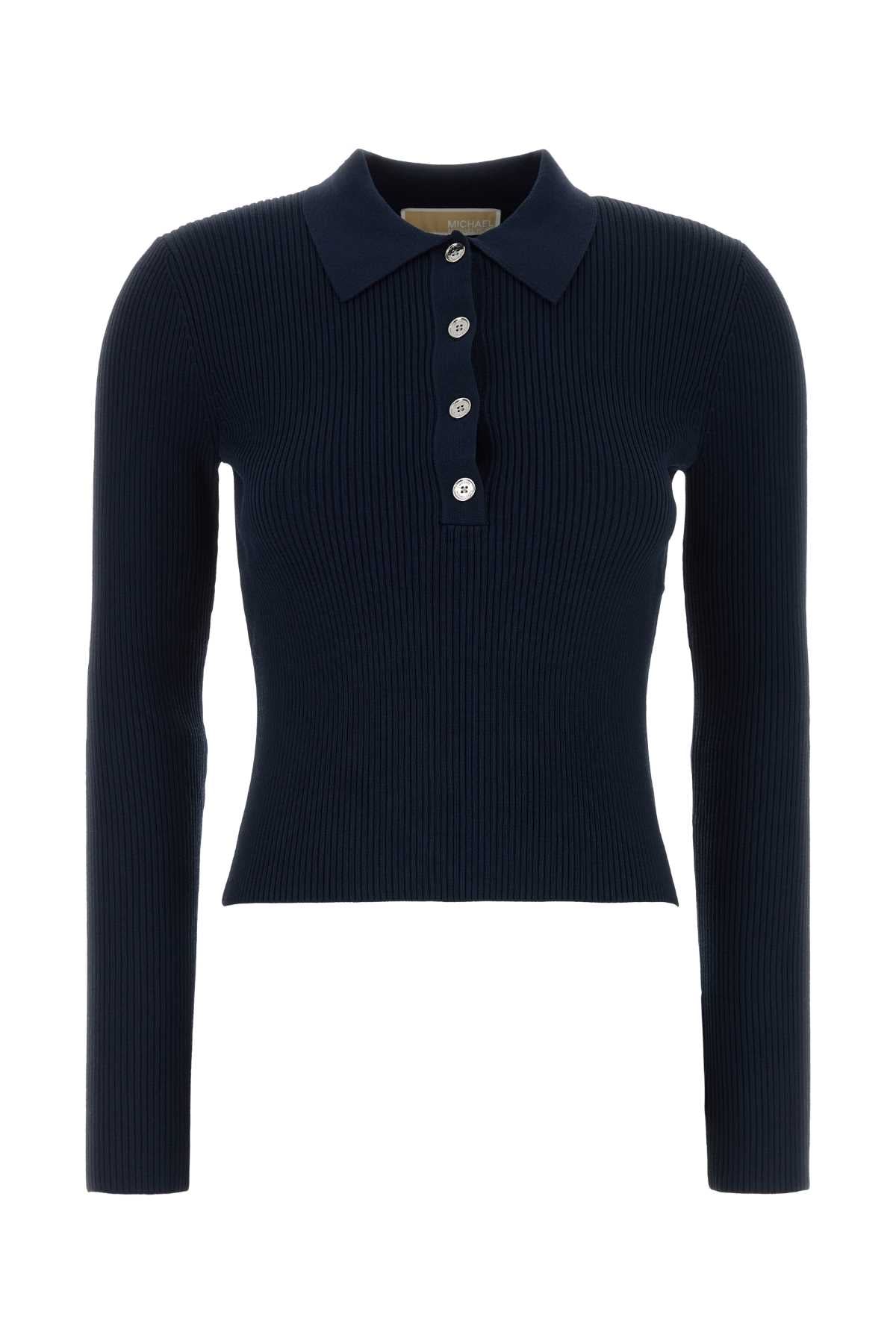 Michael By Michael Kors Clean Polo Shirt — Navy
