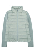 Moncler Jr Quilted Wool-Blend Down Jacket — Gray