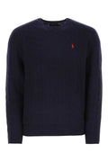 Polo Ralph Lauren Wool-Cashmere Crew Neck Sweater — Navy