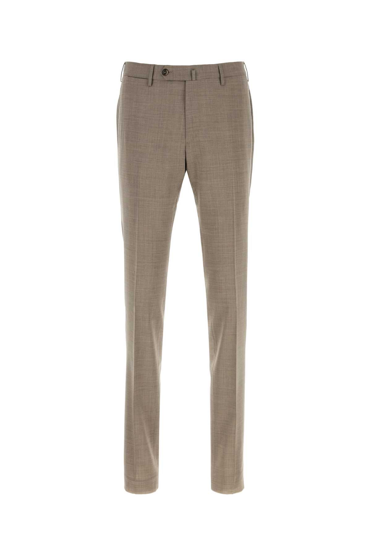 Pt Torino Stretch Wool Trousers — Beige