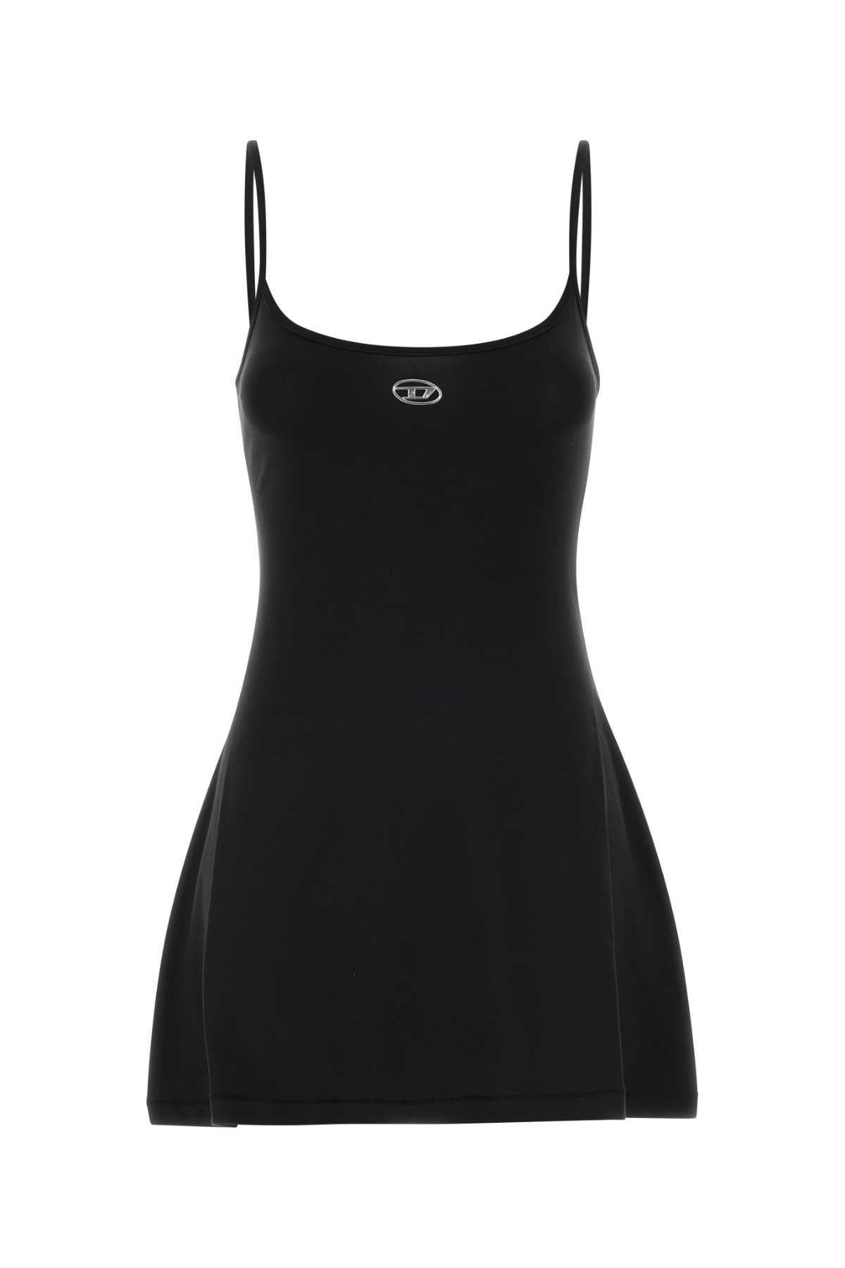 Diesel Jersey Stretch Mini Dress — Black