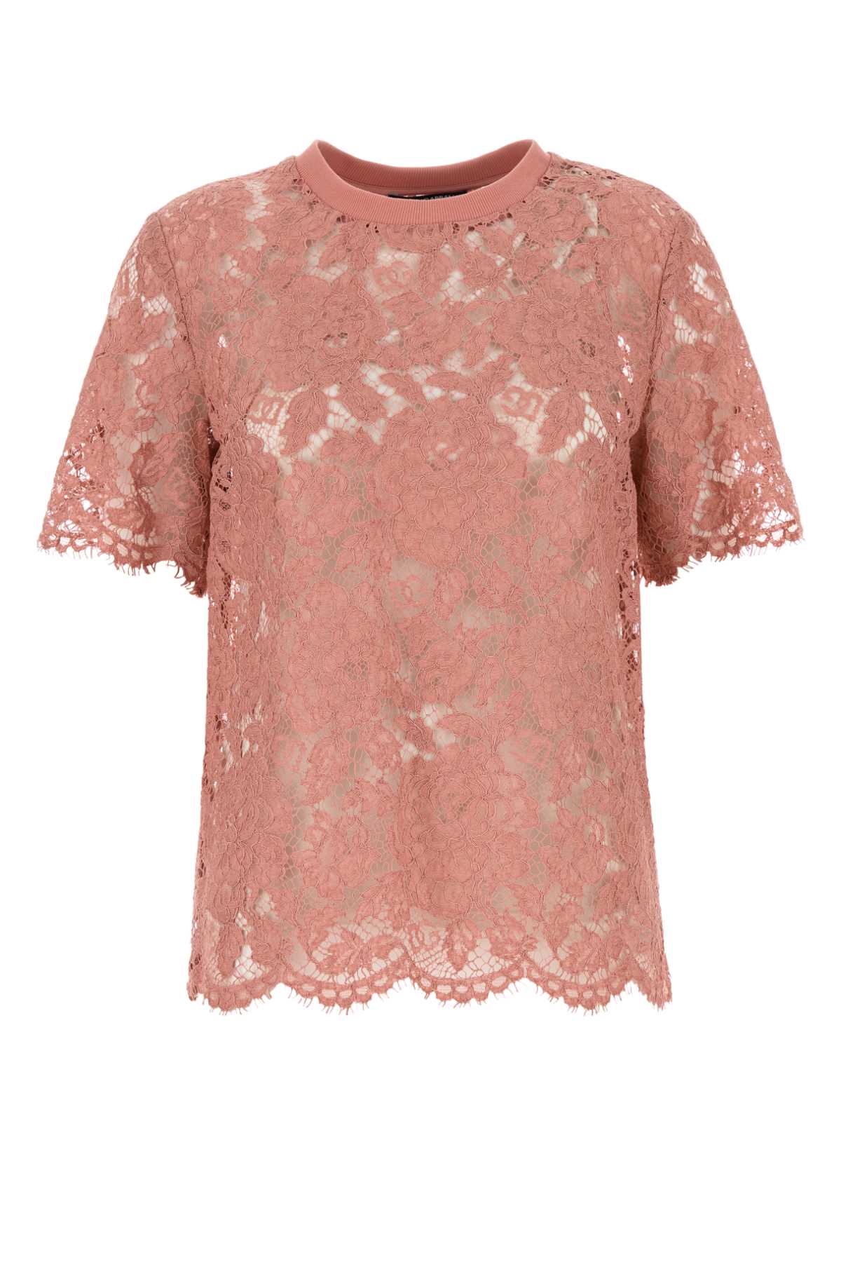 Dolce & Gabbana Lace Blouse — Pink