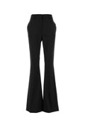 Pt Torino High-Waist Flared Trousers — Black