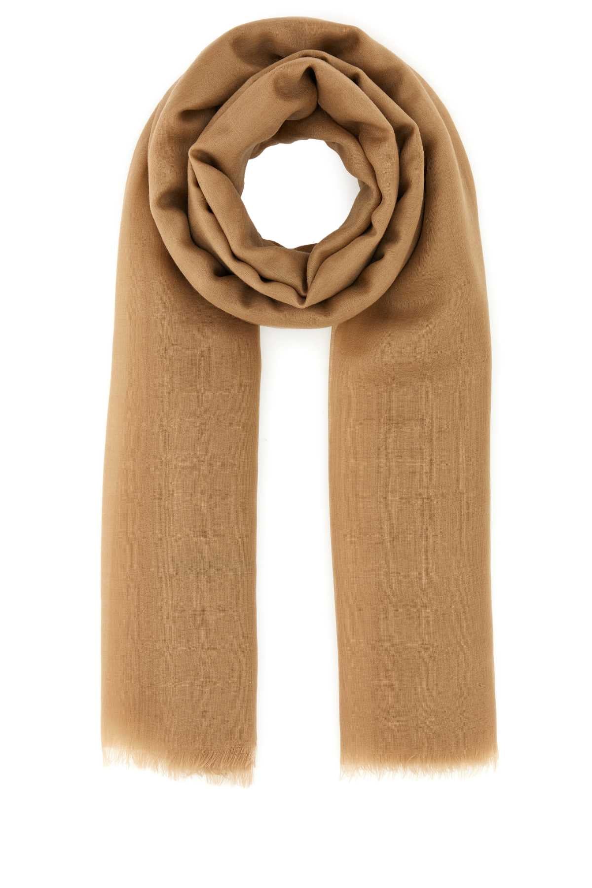Ferragamo Cashmere Scarf — Beige