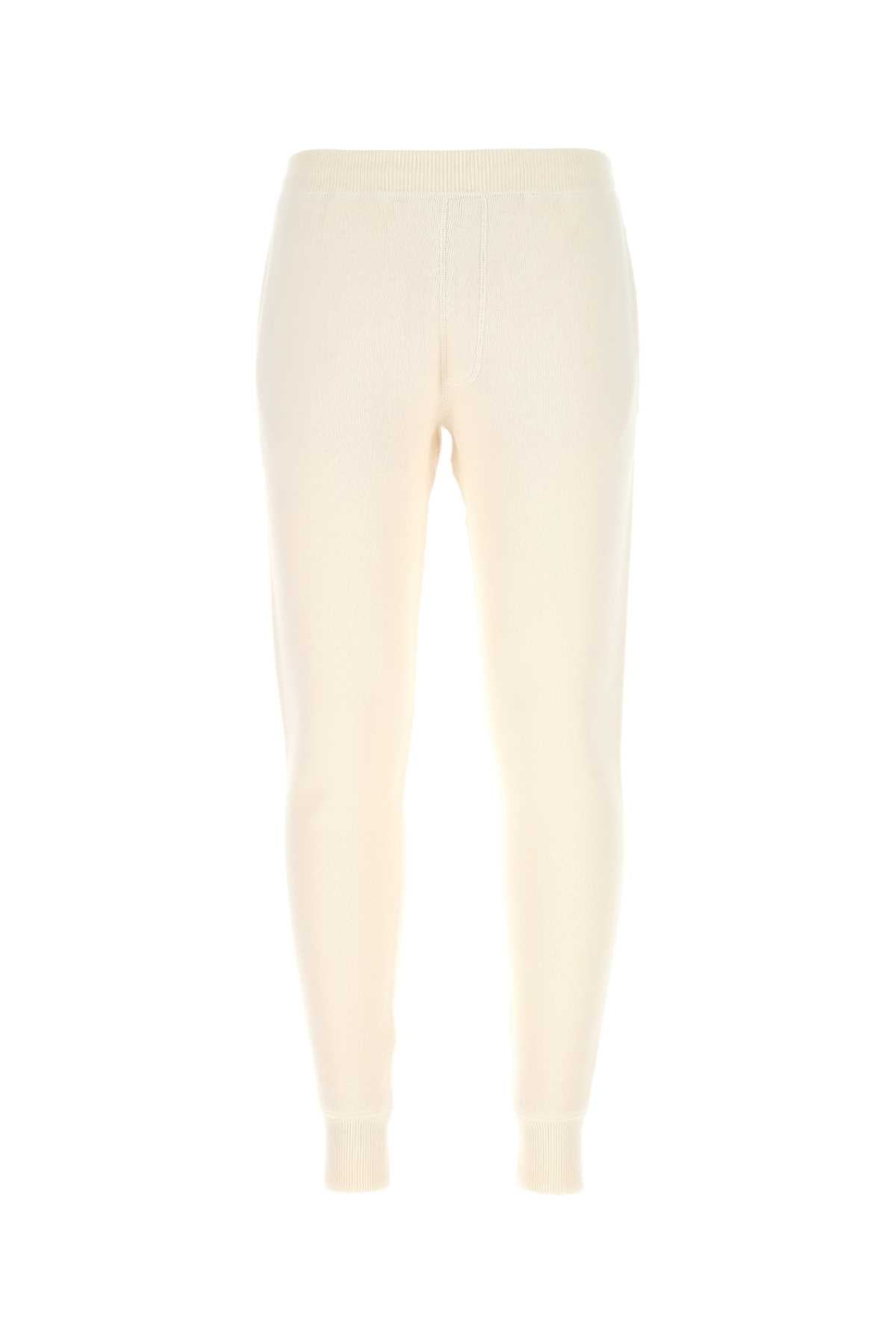 Prada Stretch Cashmere Blend Joggers — White