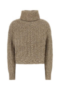 Isabel Marant Etoile Cable-Knit Wool Blend Sweater — Taupe