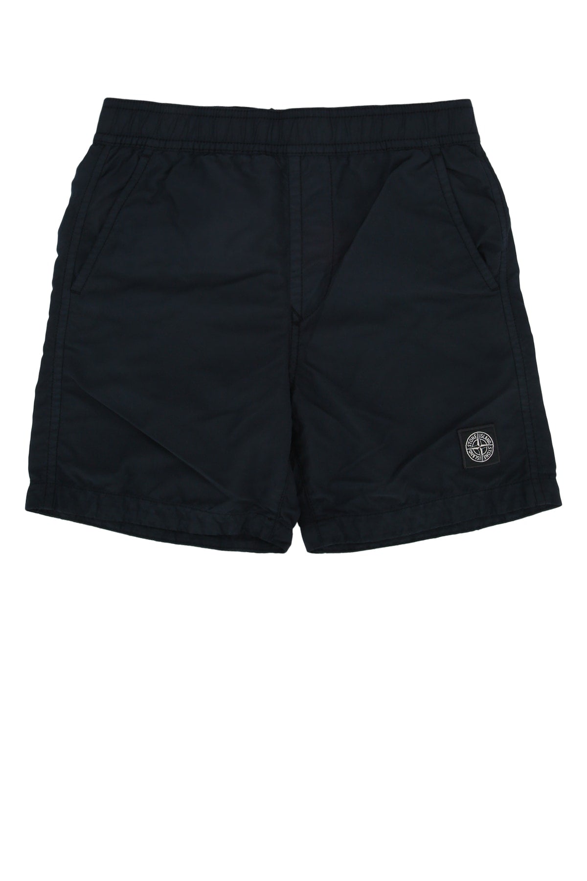 Stone Island Kids Nylon Shorts — Navy