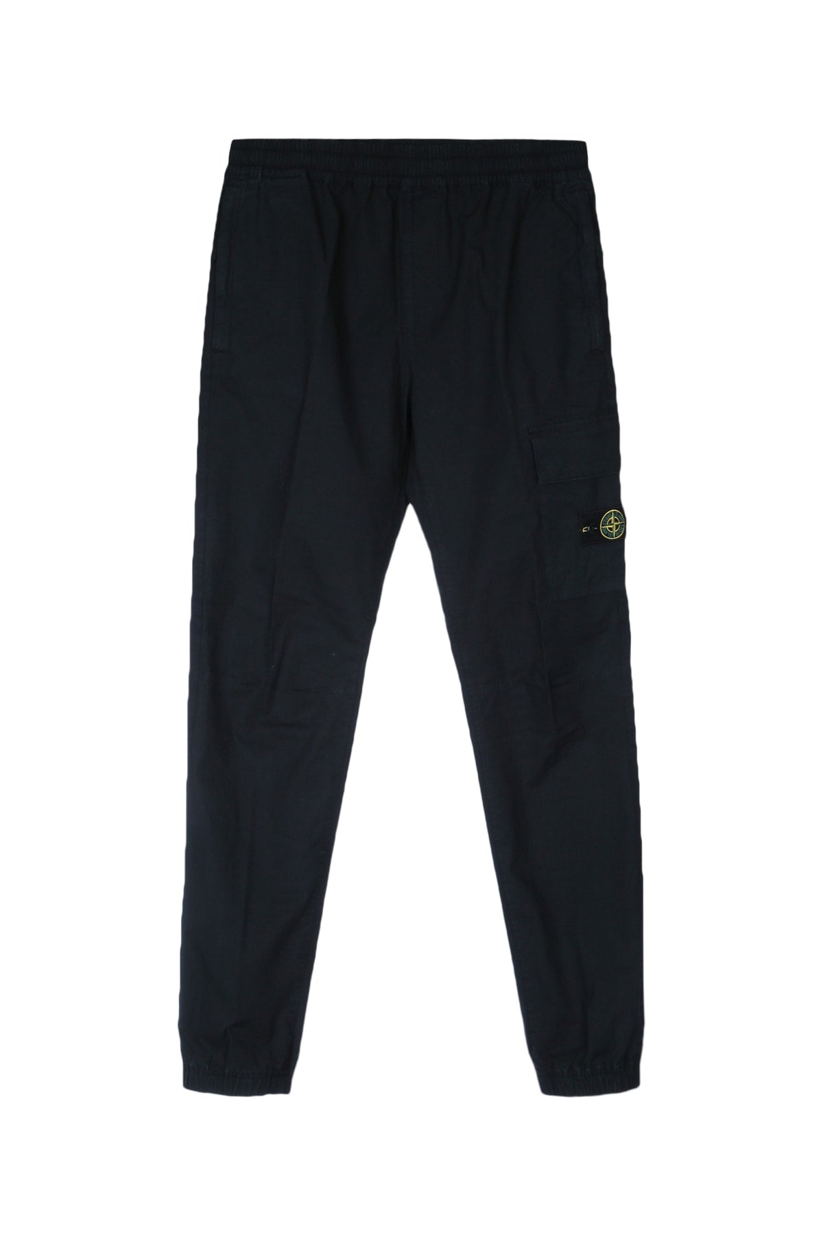 Stone Island Kids Cotton-Elastan Cargo Joggers — Navy