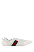 Gucci Leather and Suede Sneakers — White