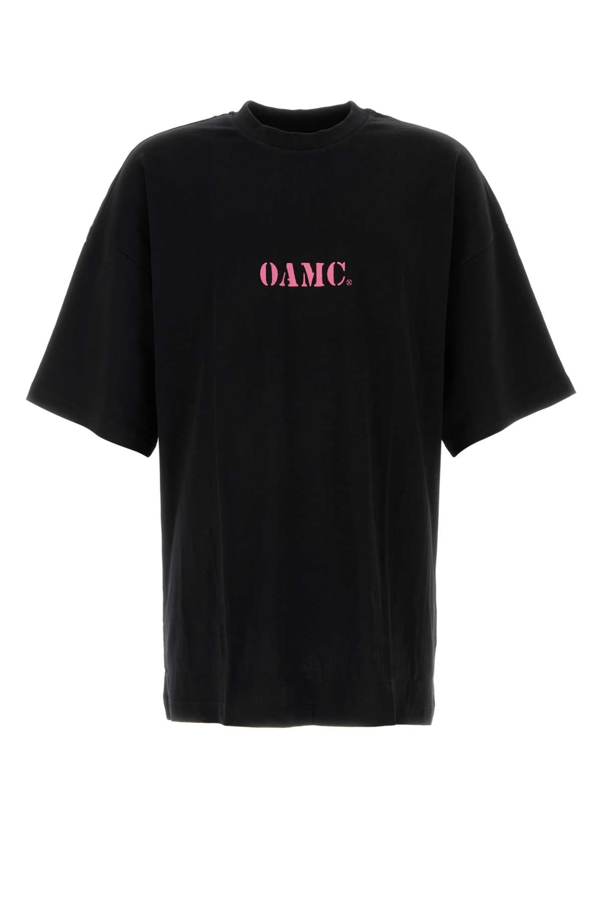 Oamc Organic Cotton Logo T-Shirt — Black