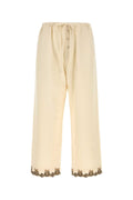 Bode Pajama Joggers — Beige