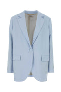 Agnona Breasted Blazer — Blue