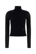 Burberry Wool Blend Turtleneck Sweater — Black