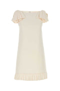Valentino Garavani Solid Dress — Beige