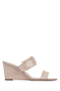 Roger Vivier Vivier Wedge Mule — Beige