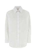 Alexander McQueen Cotton Poplin Shirt — White