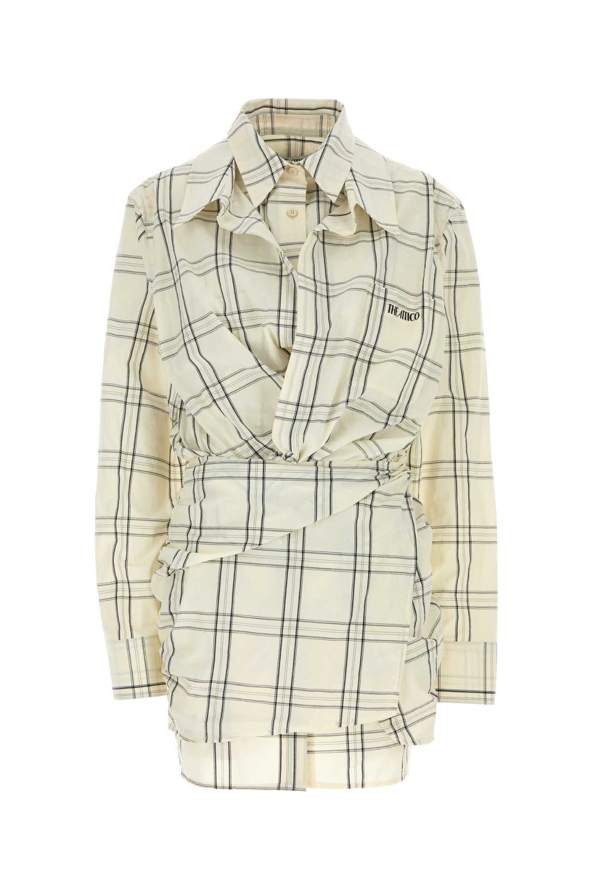 The Attico Fantasia Shirt Dress — White
