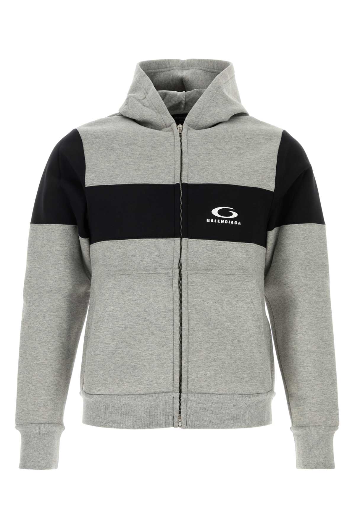 Balenciaga Hoodie Sweatshirt — Gray