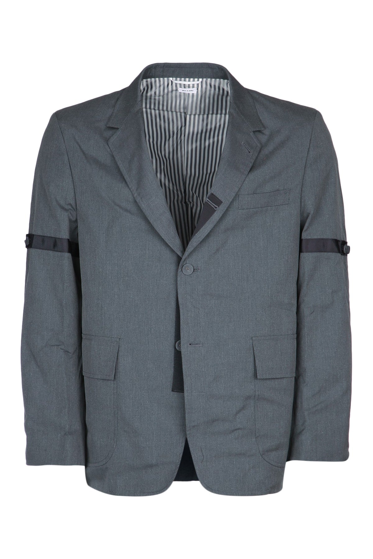 Thom Browne Wool-Blend Blazer — Gray