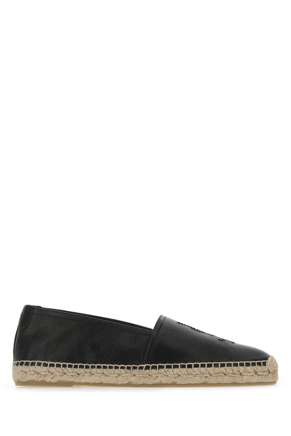 Saint Laurent Espadrille — Black