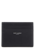 Saint Laurent Paris Card Case — Black