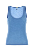 Versace Virgin Wool Tank Top — Blue