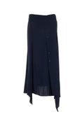 Stella McCartney Viscose Wrap Skirt — Navy