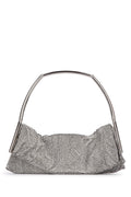 Benedetta Bruzziches Beaded Metal-Frame Clutch — Silver