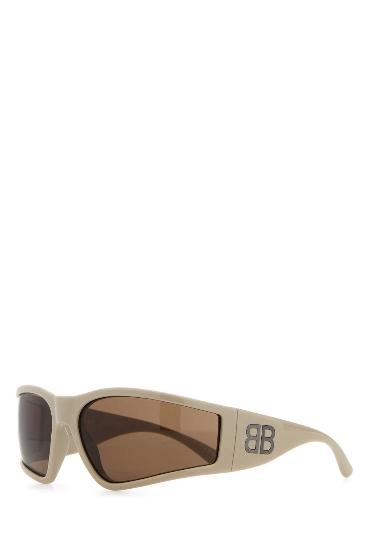 Balenciaga SUNSET Acetate Sunglasses — Beige