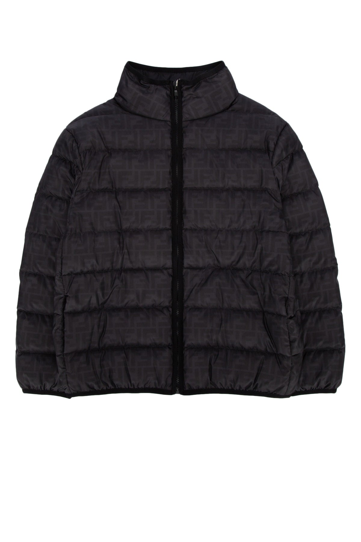Fendi Kids Down Jacket — Black