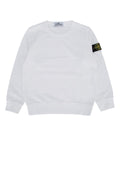 Stone Island Kids Logo-Patched Sweatshirt — White