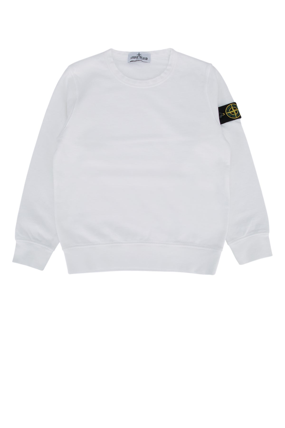 Stone Island Kids Logo-Patched Sweatshirt — White