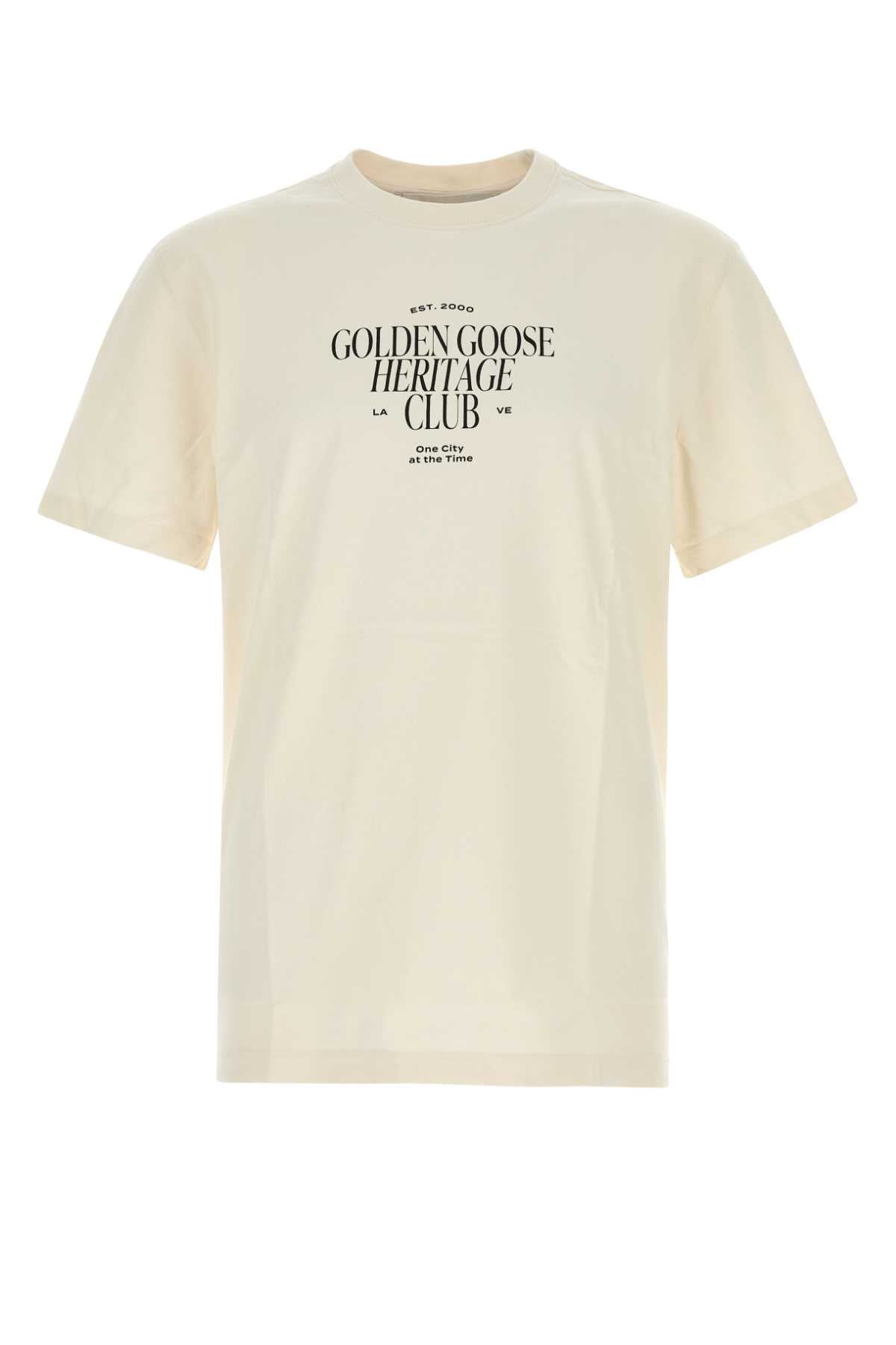 Golden Goose Deluxe Brand Camiseta Regular — Blanco