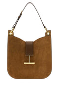 Tom Ford Suede Shoulder Bag — Brown