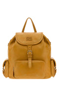 Miu Miu Nappa Leather Backpack — Mustard