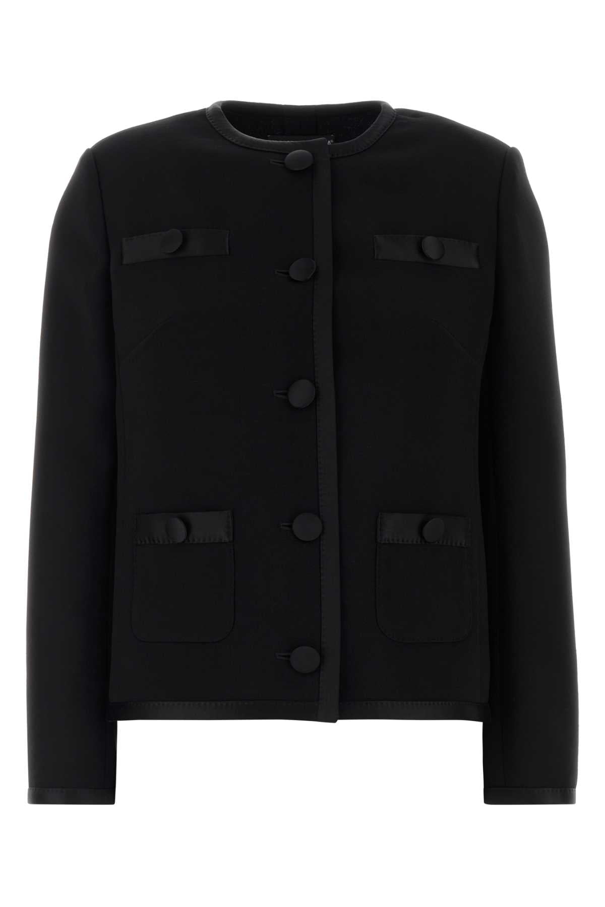 Dolce & Gabbana Virgin Wool Blend Blazer — Black