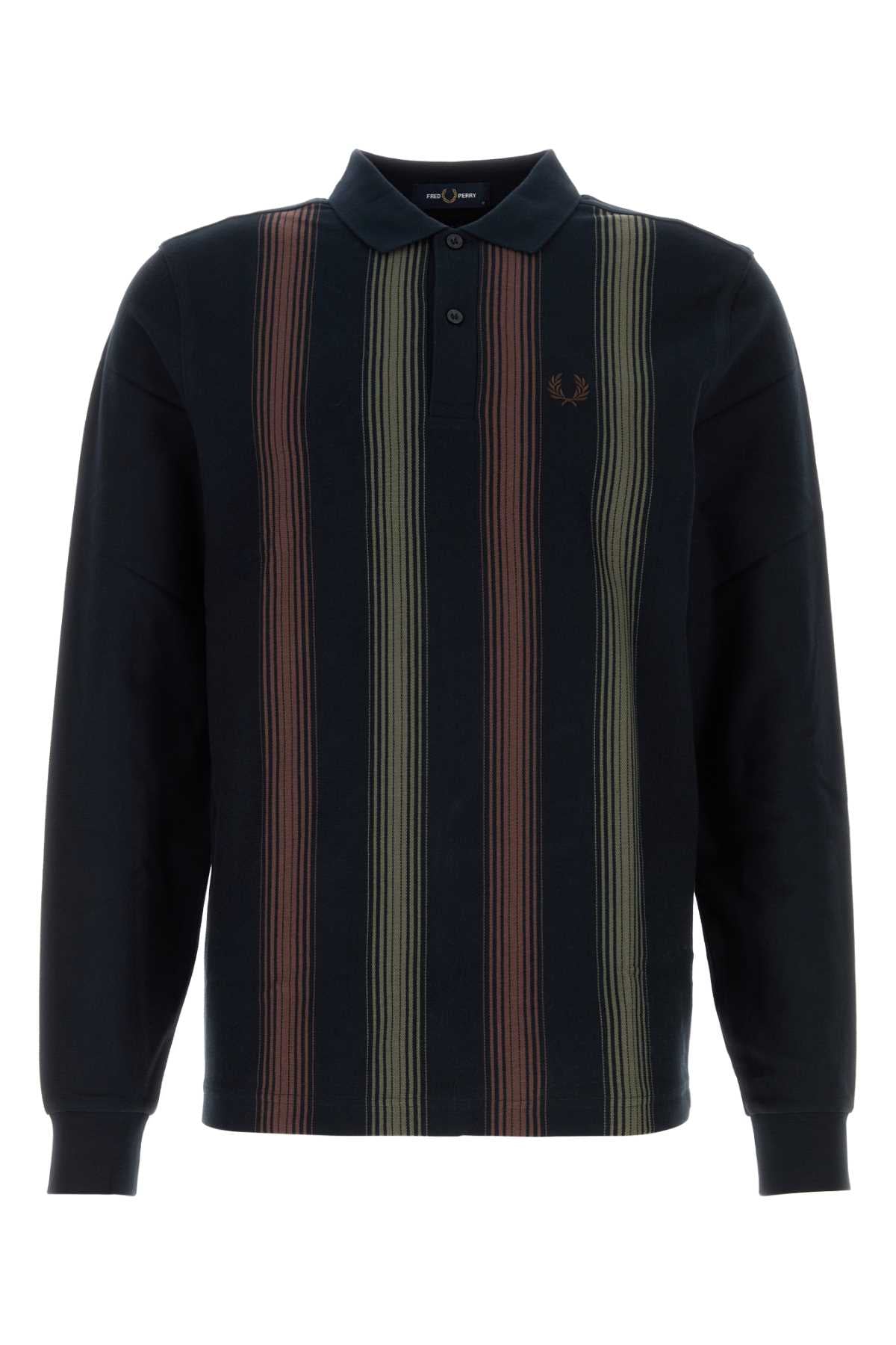 Fred Perry Ombre Polo Shirt — Black