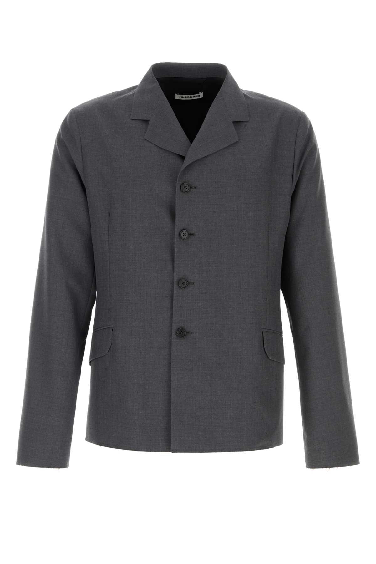 Jil Sander Virgin Wool Blazer — Gray