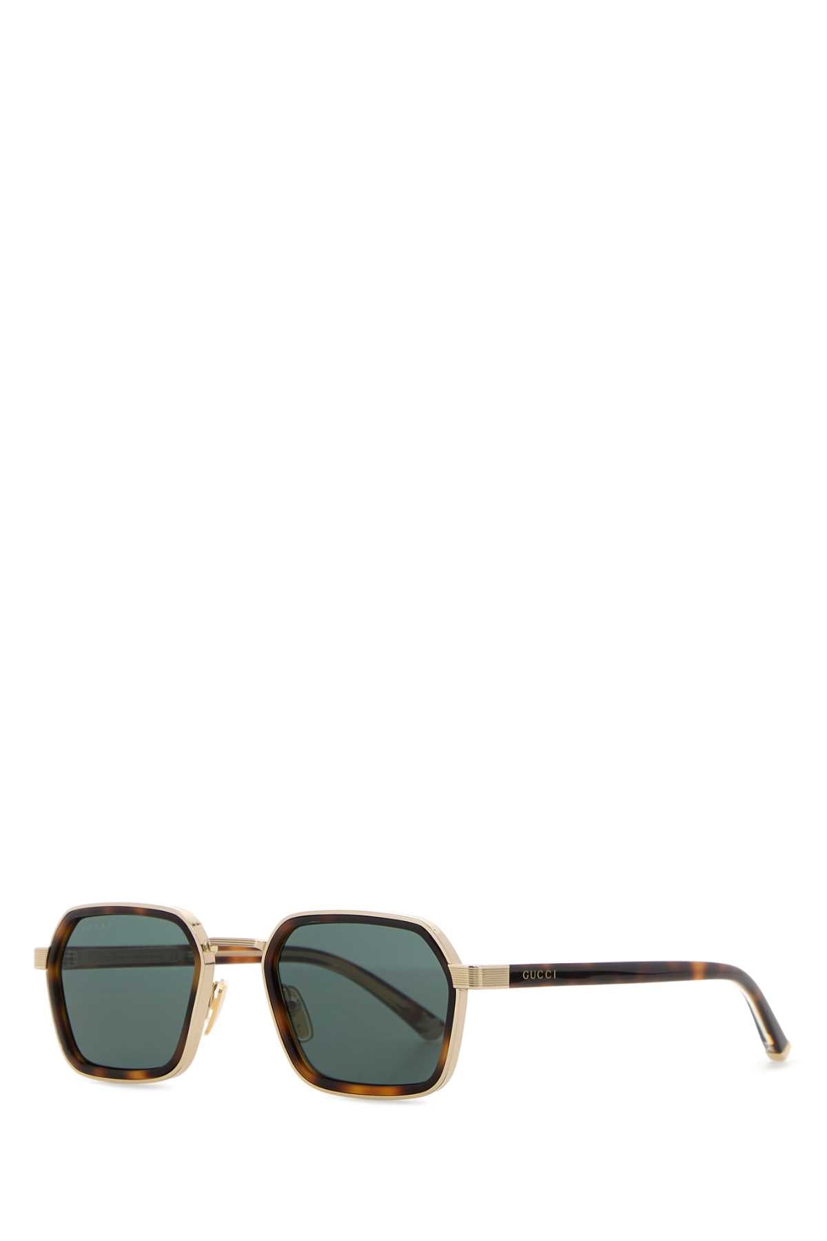 Gucci EYEWEAR Gafas de sol de metal dorado — Dorado