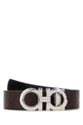 Ferragamo Double Gancini Belt — Brown