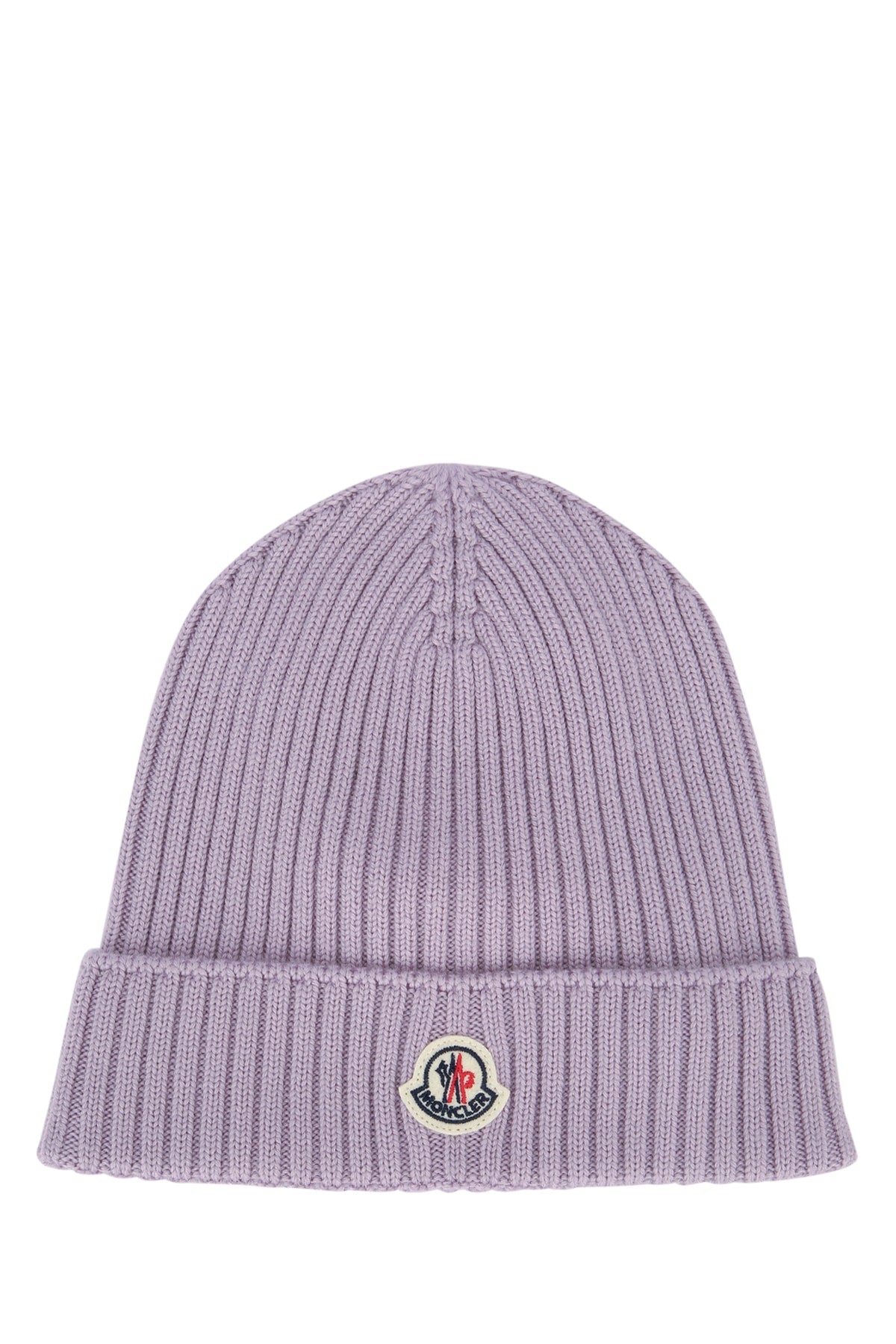 Moncler Jr HAT Ribbed Virgin Wool Beanie — Purple