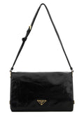 Prada Pattina Shoulder Bag — Black