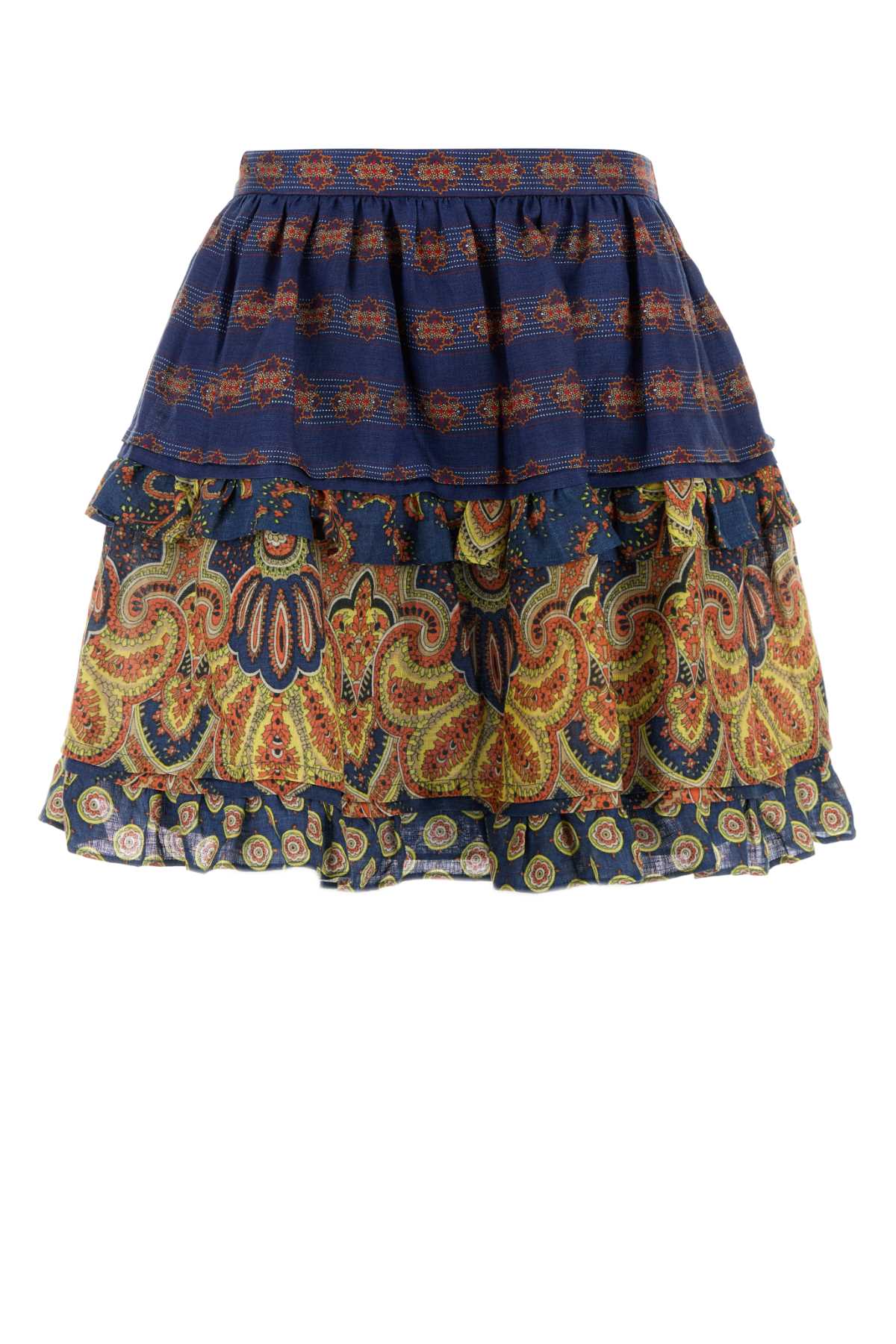 Valentino Garavani Pattern Skirt — Navy