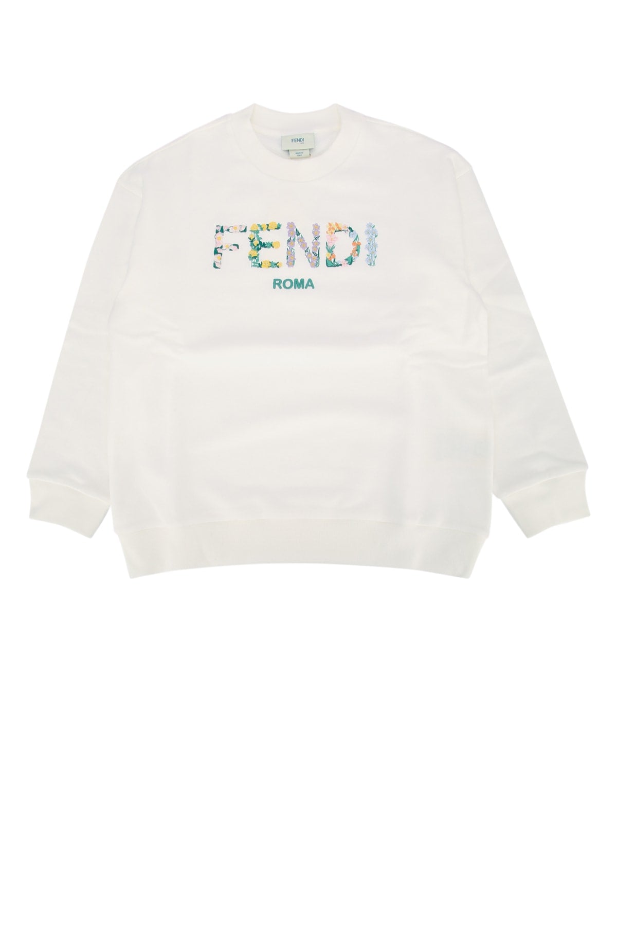 Fendi Kids Felpa Sweatshirt — White