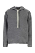 Miu Miu Virgin Wool and Cashmere Blend Jacket — Gray