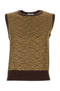 Ferragamo Expresso Sweater Vest — Brown