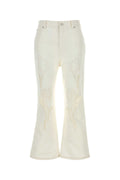 Marni Embellished Denim Jeans — White