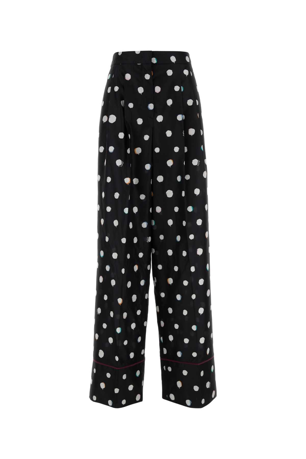 Fendi Falena Dots Trousers — Black