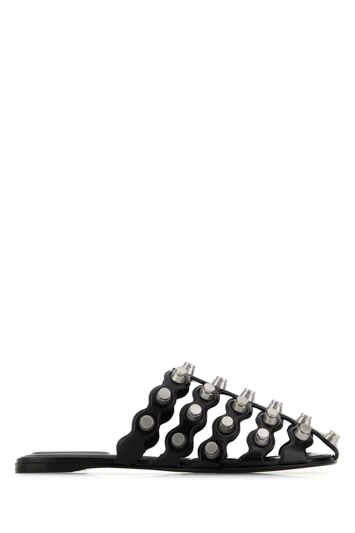 Alexander Wang Rexa Cage Slide — Black