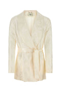 Fendi Belted Blazer — White